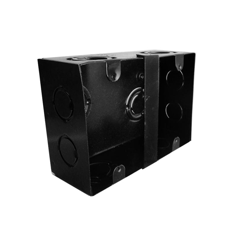 CAJA LUZ CHAPA HIERRO RECTANGULAR DOBLE VERTICAL  - AG METALURGICA