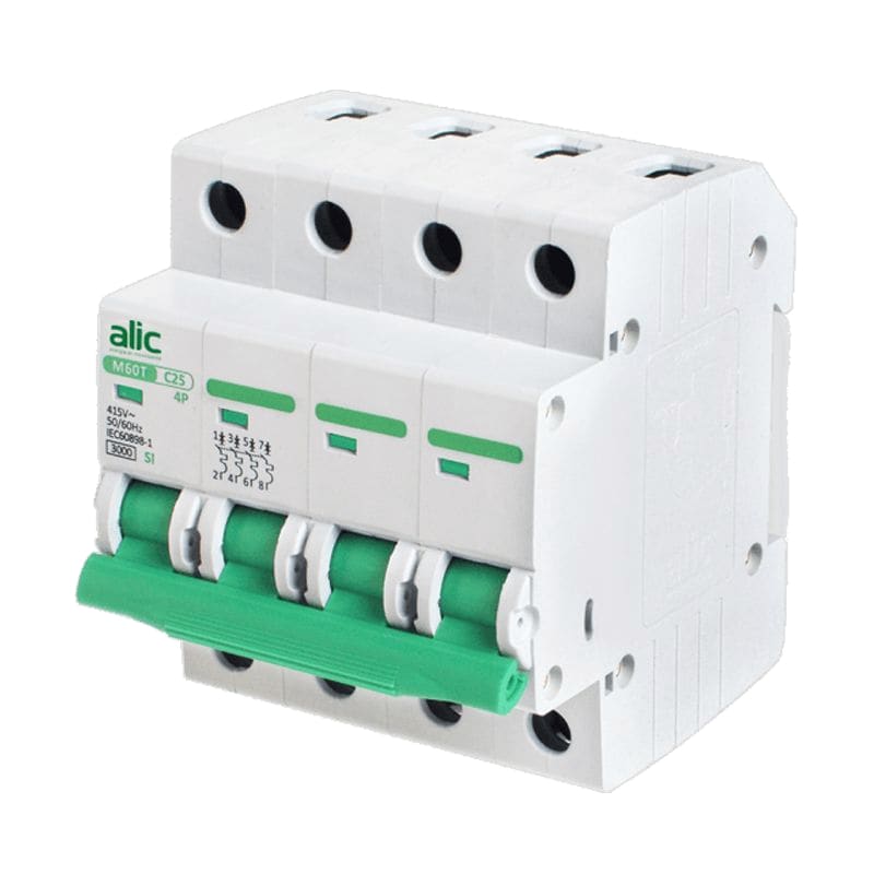 LLAVE TERMOMAGNETICA TETRAPOLAR 4X10A CURVA C 3KA - ALIC