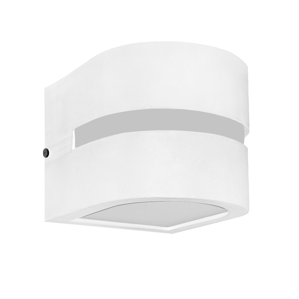 APLIQUE BIDIRECCIONAL SEMI CILINDRO BLANCO  - FAROLUZ