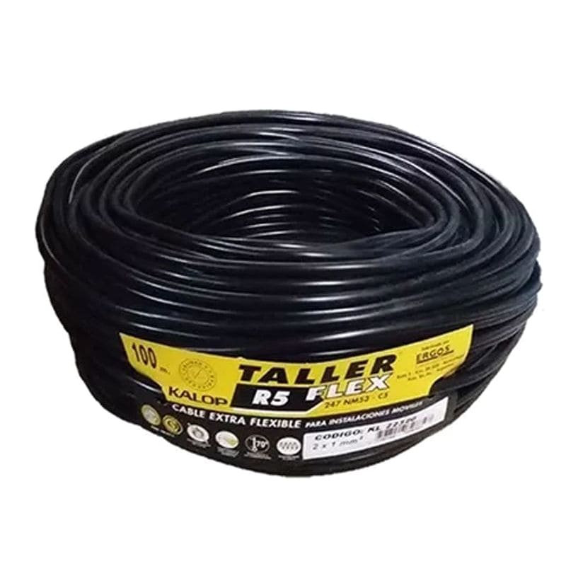 CABLE TIPO TALLER 3 X 4.00MM NEGRO (100MTS) - KALOP