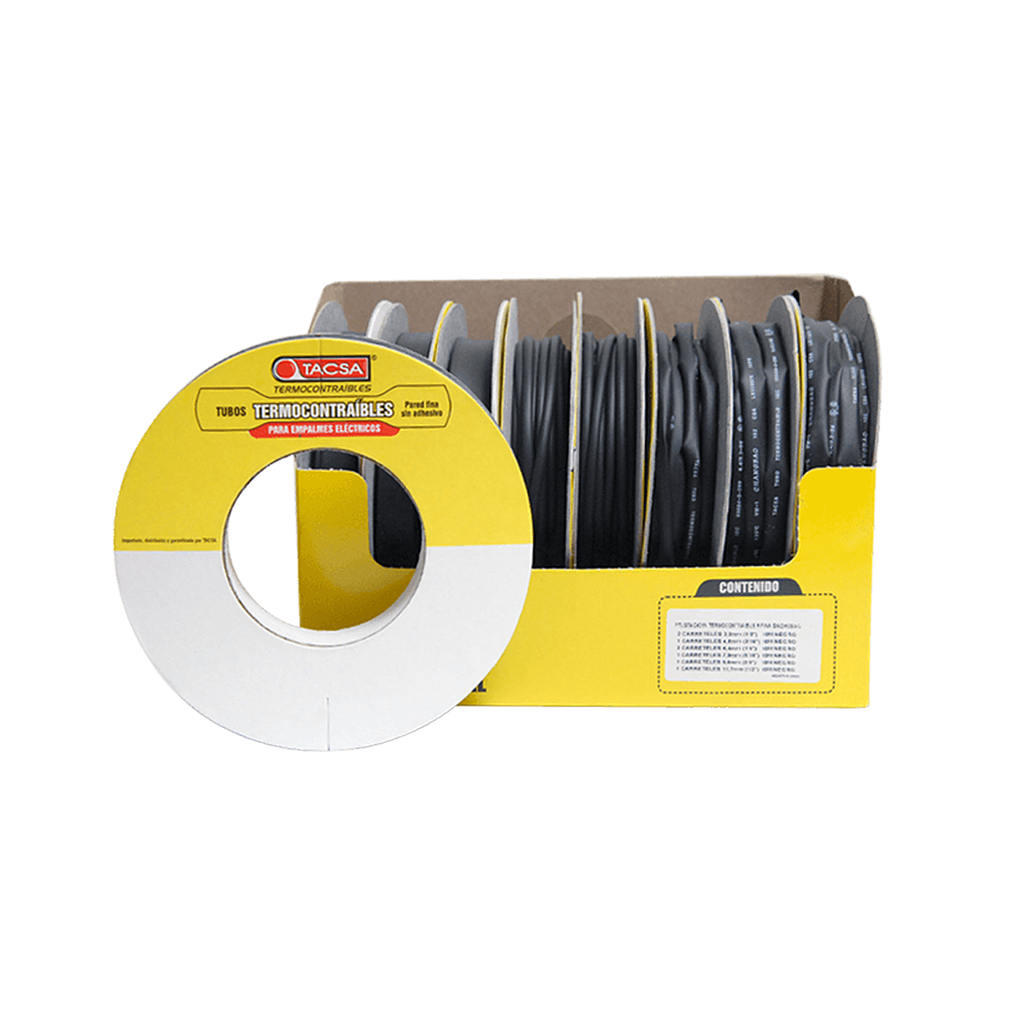 TERMOCONTRAIBLE 3/32 PULG. 2.4/1.2MM X 10M - TACSA