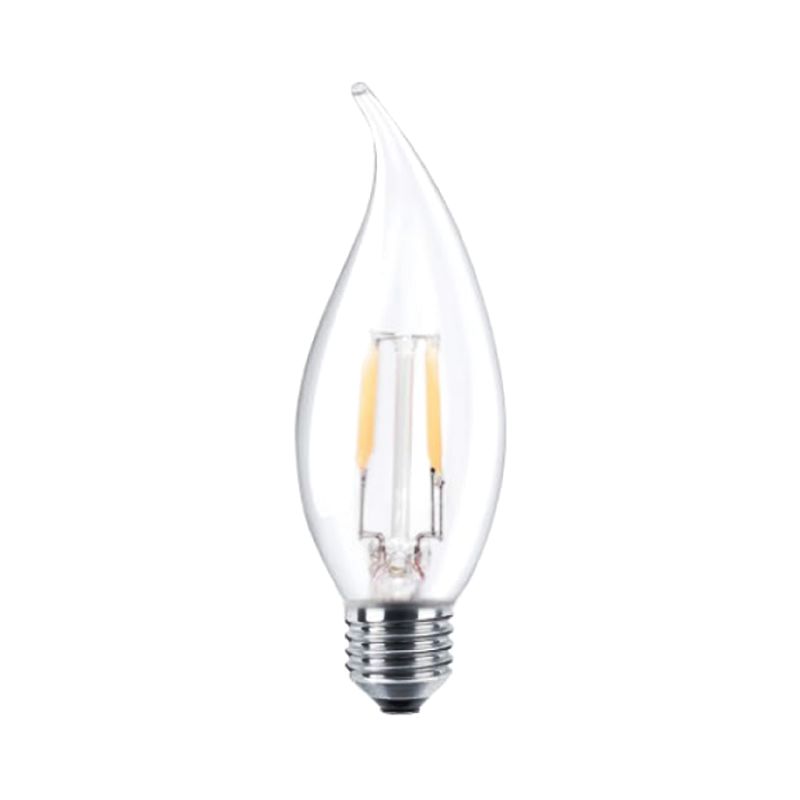 LAMP. FILAMENTO LED DIMERIZABLE VELA VIENTO 4W E27 CALIDA VIDRIO CLARO  - LGP TECHNOLOGY