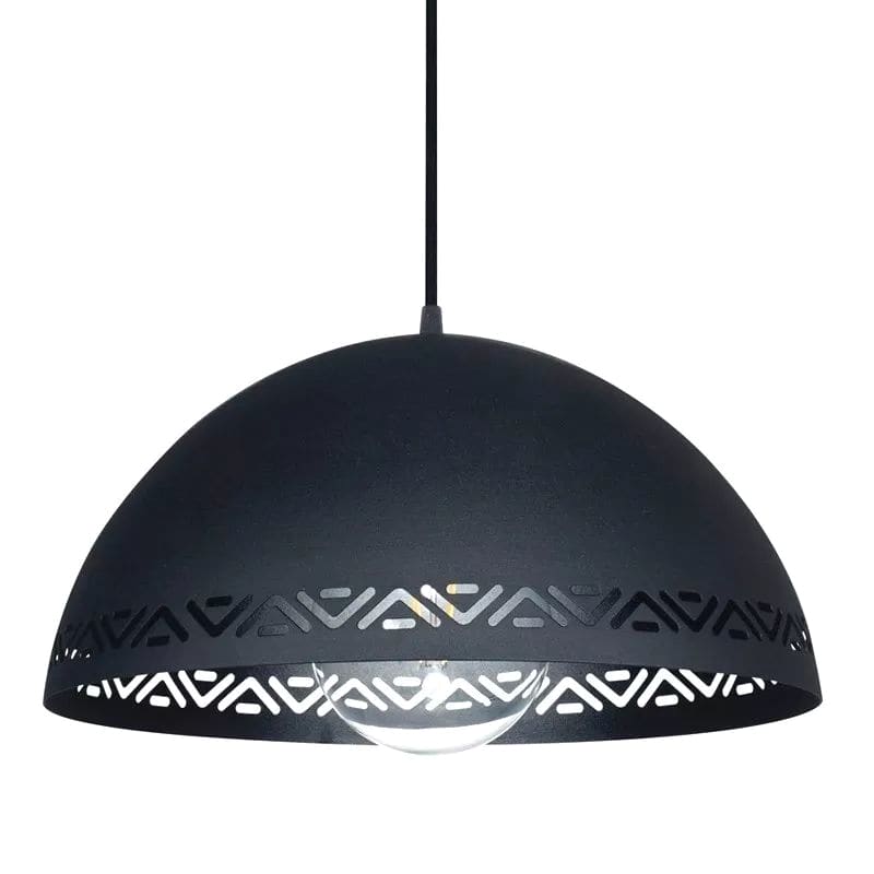 COLGANTE CHAPA LEON Ø40CM NEGRO  - FERROLUX