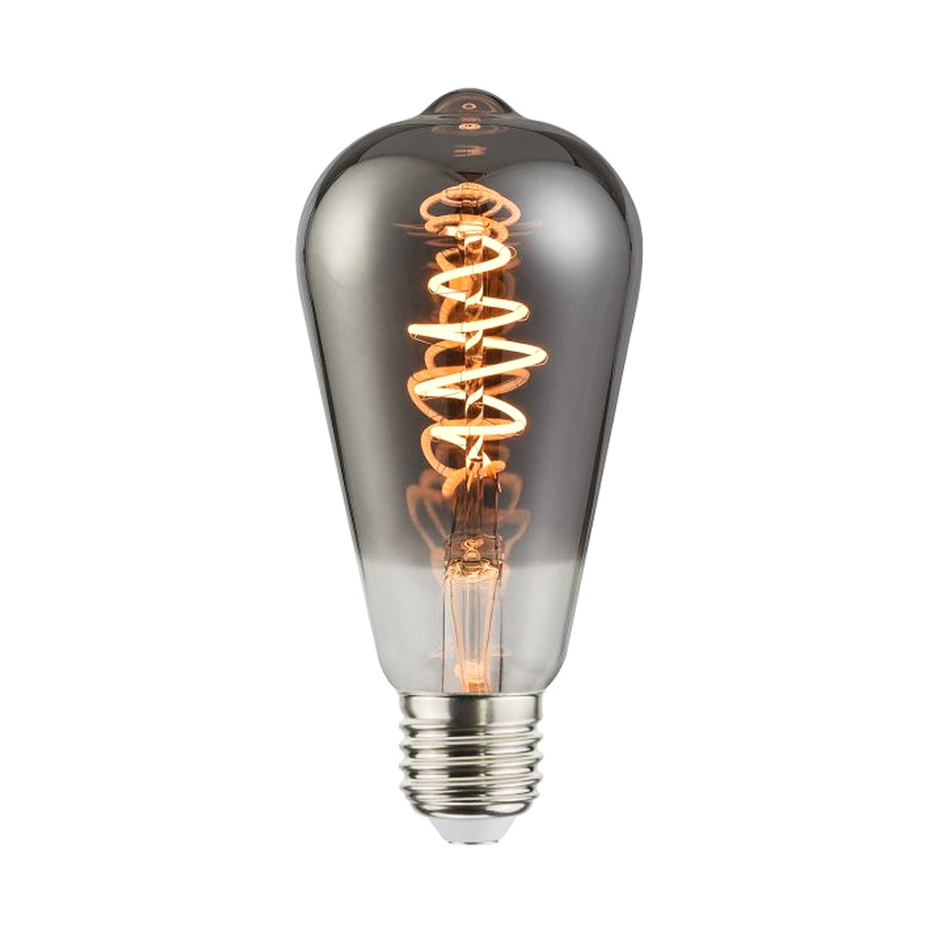 LAMPARA ANTIQUE LED FILAMENTO EDISON ST64 4W SMOKED CALIDA - ALIC