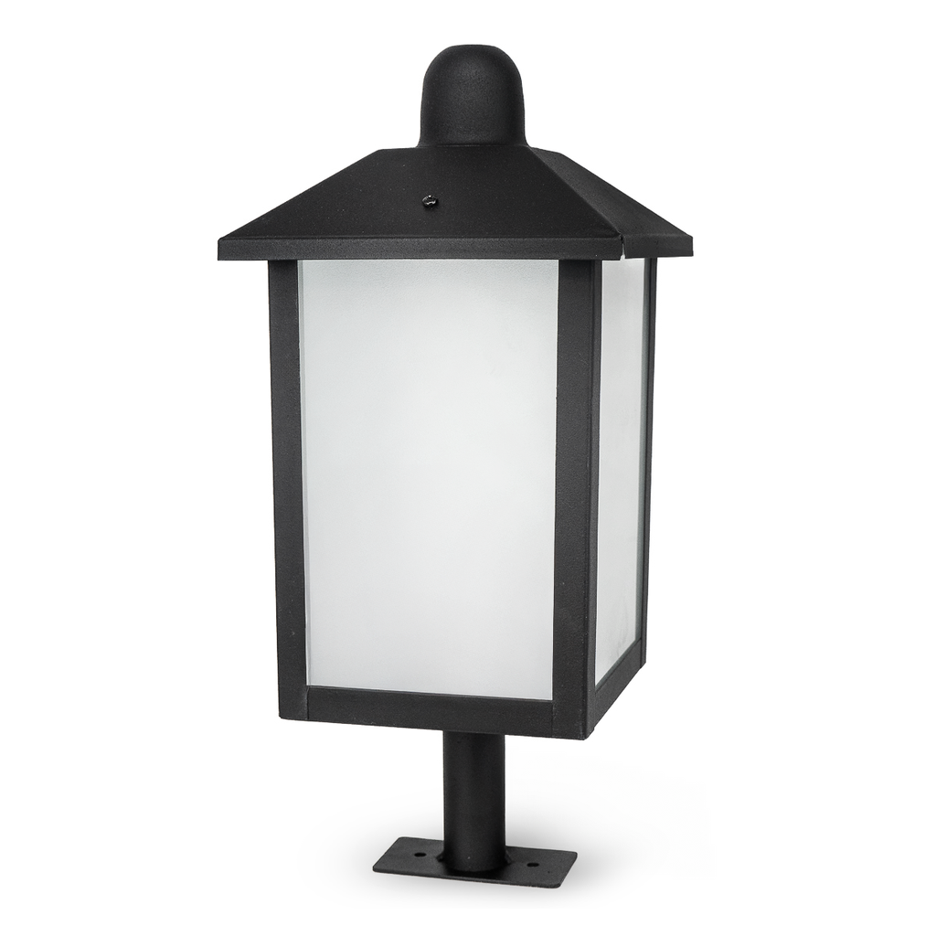 FAROL COLONIAL DE HIERRO P/POSTE E27 NEGRO - FERROLUX