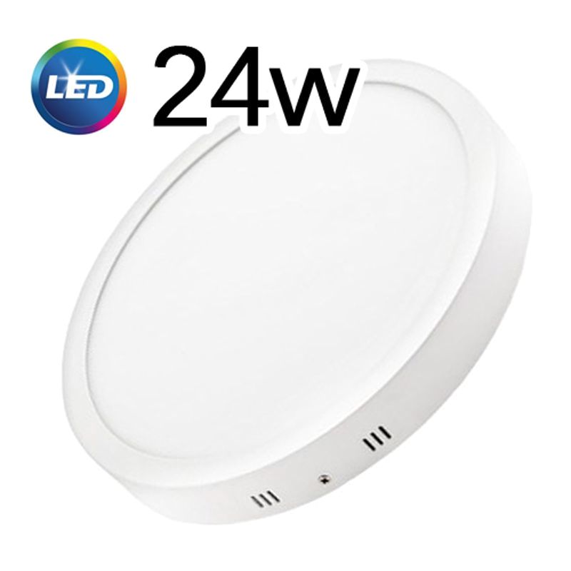 PLAFON LED APLICAR 24W CIRCULAR LUZ CALIDA MARCO BLANCO  - SICA