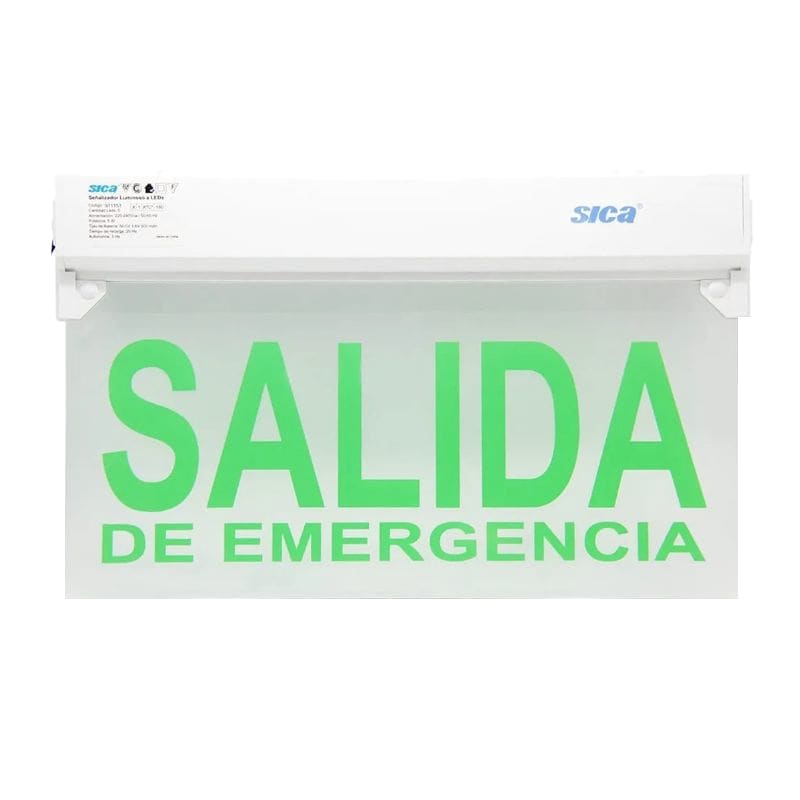 CARTEL DE SALIDA DE EMERGENCIA LED 5W 3HS AUTONOMIA  - SICA