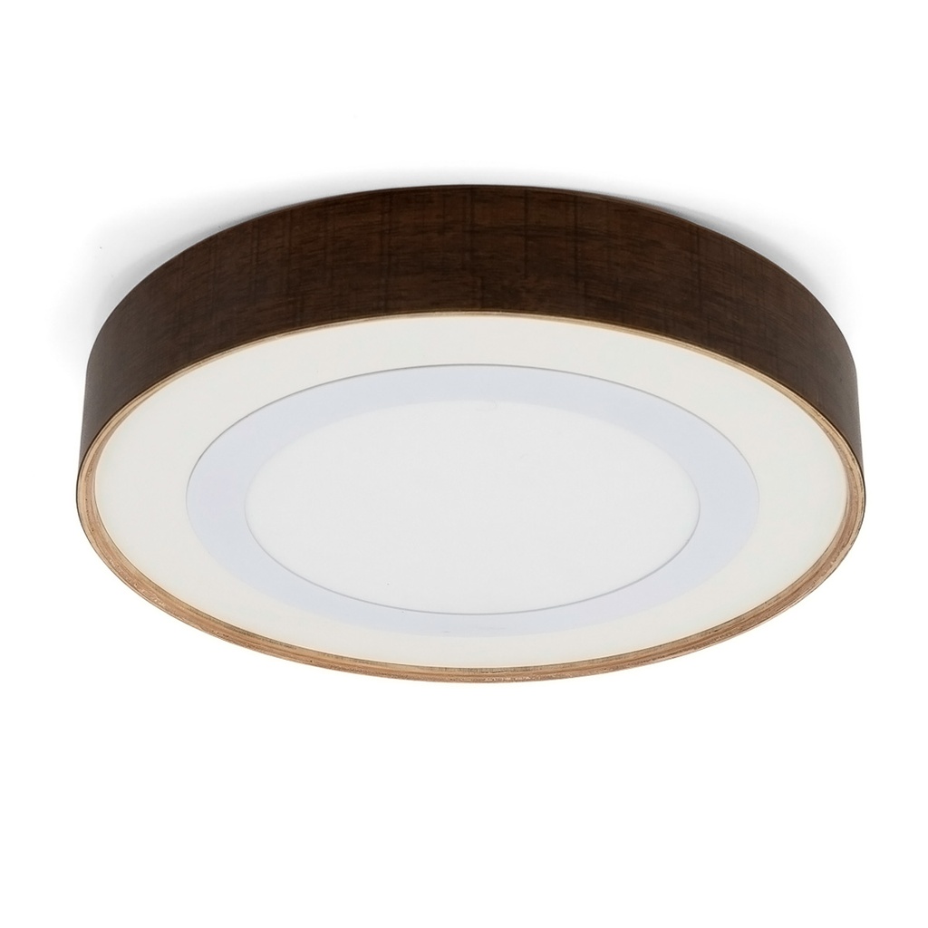 ACCESORIO PLAFON MADERA 30X5CM PARA PANEL EMBUTIR 18W COLOR WALNUT - TOKIO