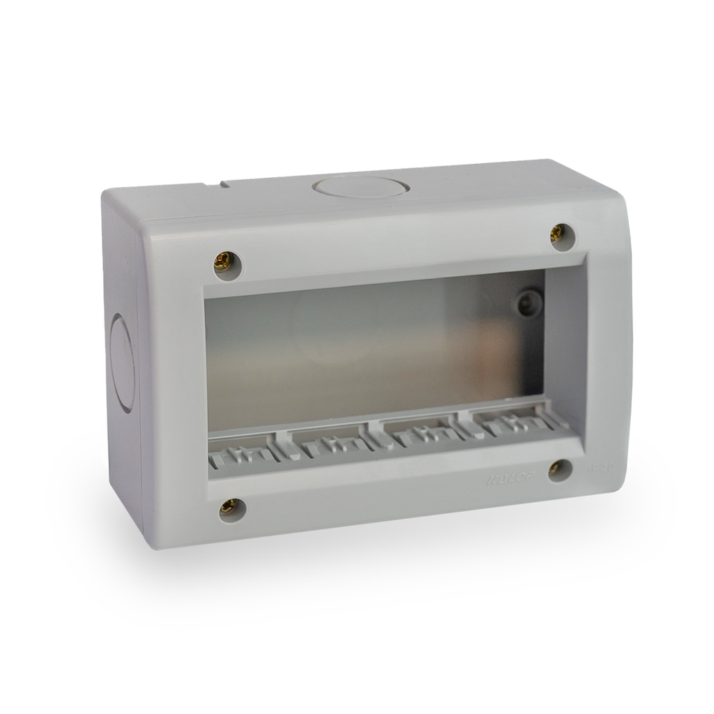 CAJA SIGMA 4 MODULOS SOBREPONER IP40 GRIS - KALOP