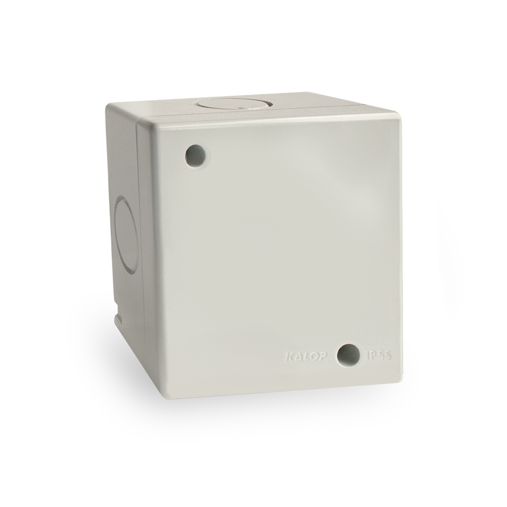 CAJA SIGMA 2 MODULOS CIEGA SOBREPONER IP55 GRIS - KALOP