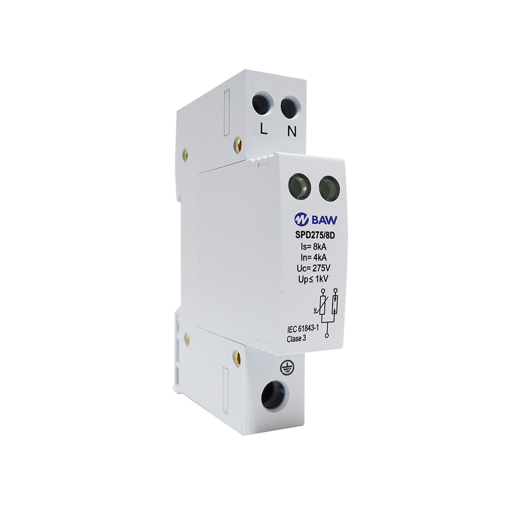 DESCARGADOR DE SOBRETENSION BIPOLAR IS 8KA (20 DESCARGAS 4/10ΜS) - BAW