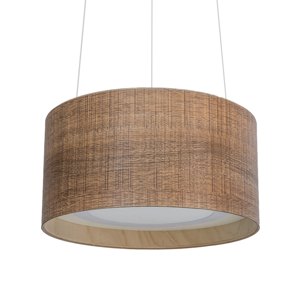 ACCESORIO COLGANTE MADERA 35X15CM PARA PANEL LED 24W COLOR WALNUT - TOKIO