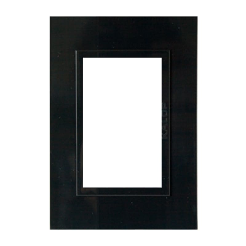 TAPA ZEN BASIC 3 MODULOS NEGRA - KALOP