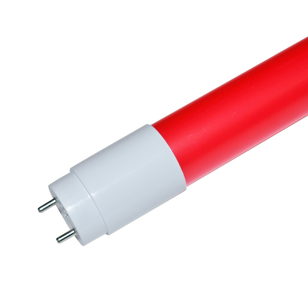 TUBO LED PVC 18W 120CM COLOR ROJO - LIGHTLION