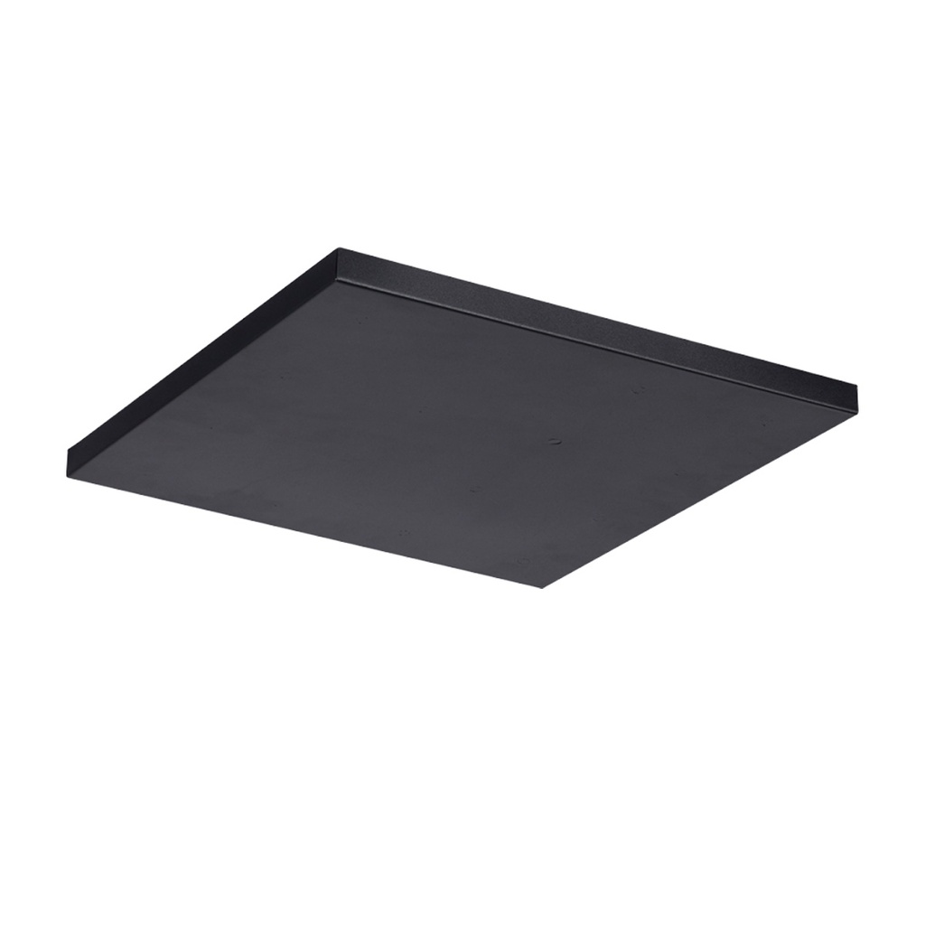 TAPA CUADRADA PARA COLGAR MULTILUCES 1/17 LUCES NEGRO 47X47X2,5CM - SAN JUSTO