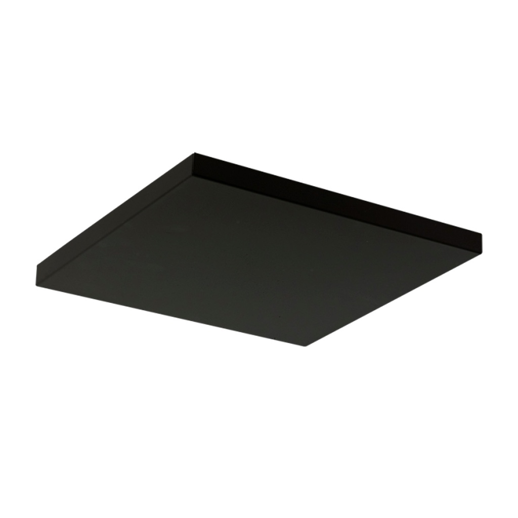 TAPA CUADRADA PARA COLGAR MULTILUCES 1/17 LUCES NEGRO 37X37X2,5CM - SAN JUSTO