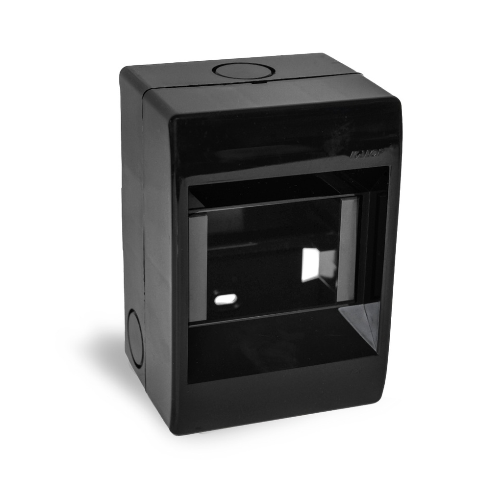 CAJA PARA TERMICA 4 MODULOS DIN SOBREPONER NEGRA - KALOP