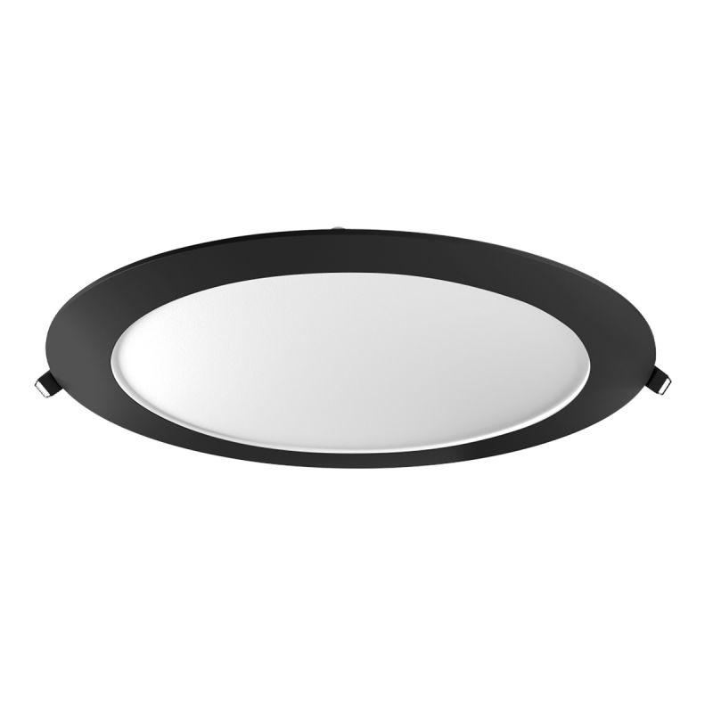 PANEL LED EMBUTIR 18W CIRCULAR LUZ DIA MARCO NEGRO - MACROLED