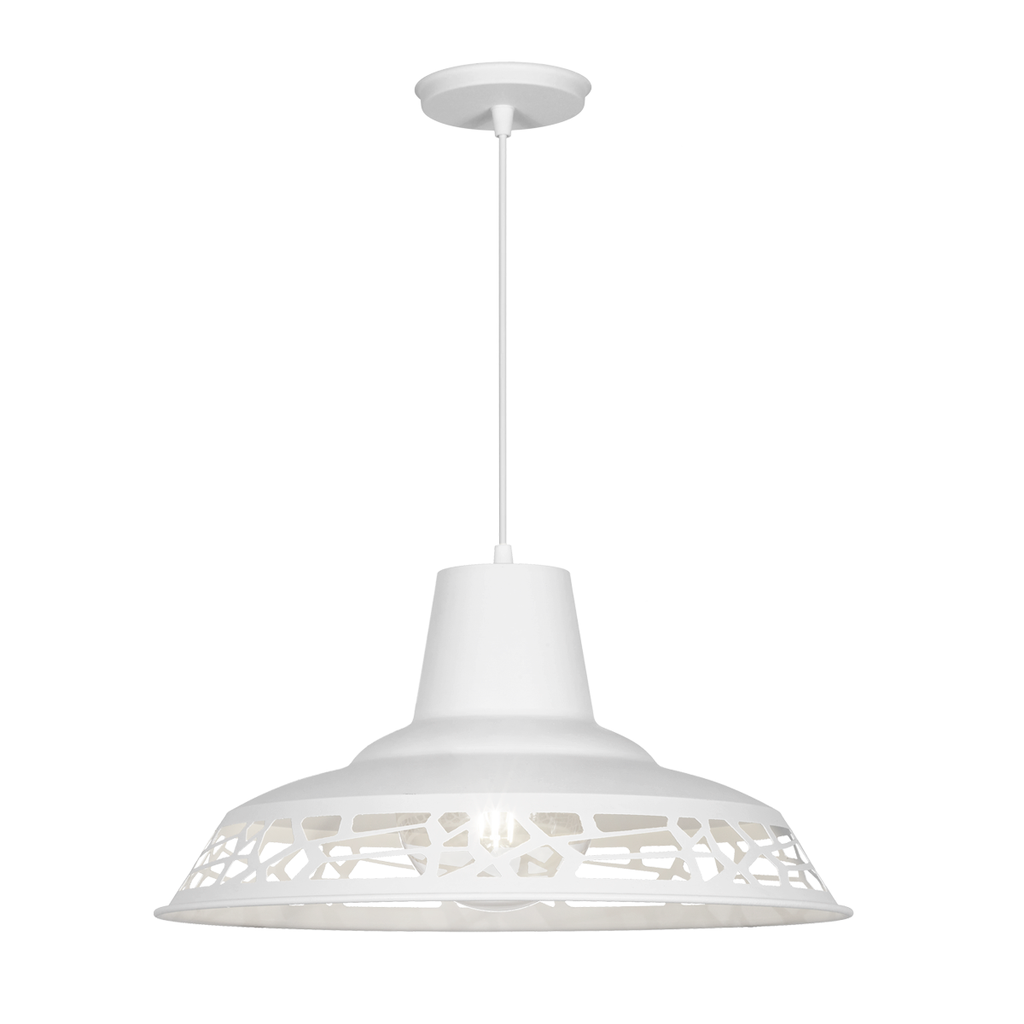 COLGANTE DIJON 43CM DIAM ALT 21,6CM BLANCO - FERROLUX