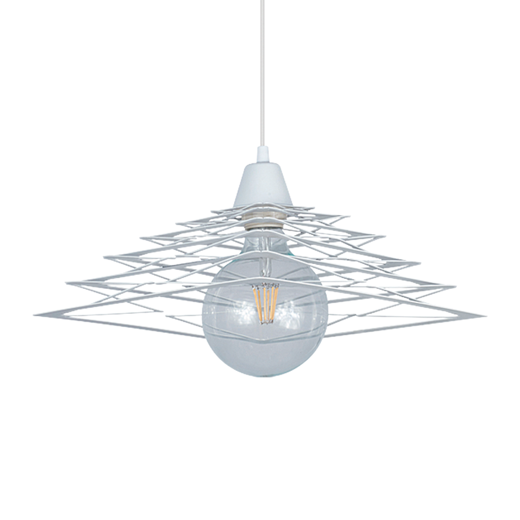 COLGANTE CHAPA YORK 32X32CM BLANCO - FERROLUX