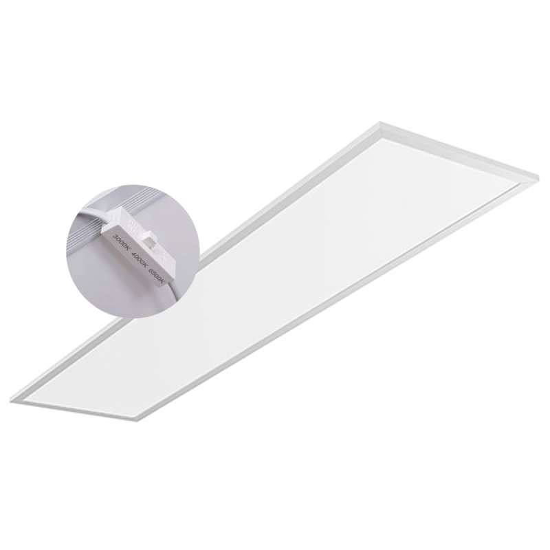 PANEL LED EMBUTIR 120X30 48W CON SWITCH PARA LUZ DIA/NEUTRA/CALIDA MARCO BLANCO - LIGHTLION