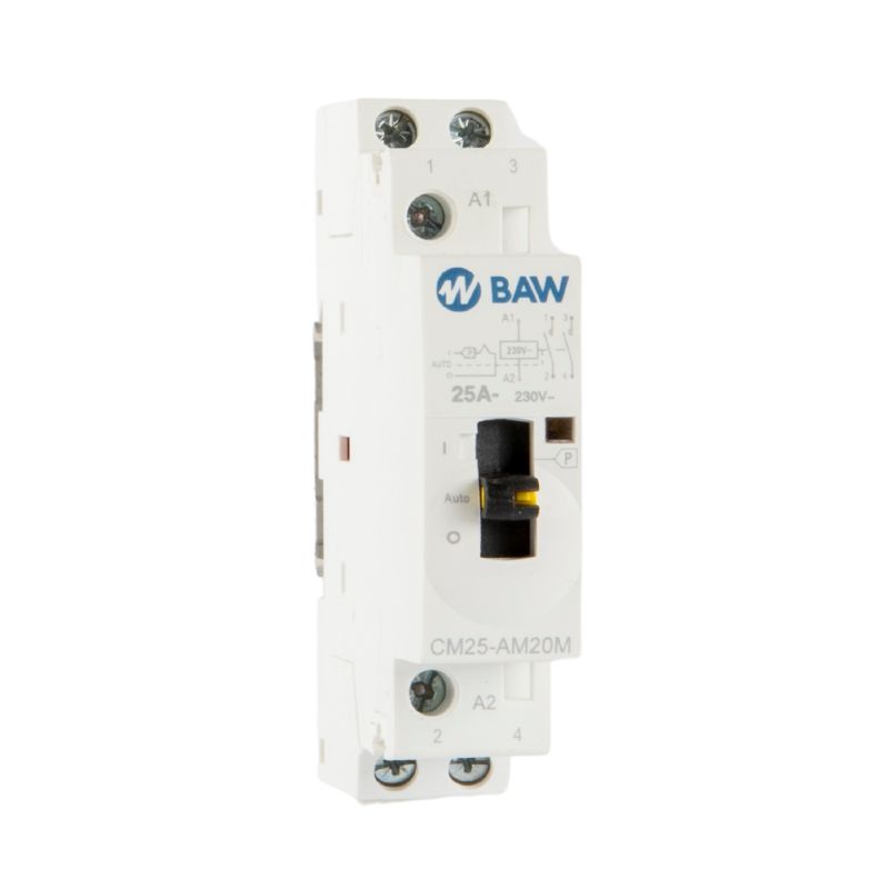 CONTACTOR MODULAR 1 DIN BIPOLAR 25A 230VCA - BAW