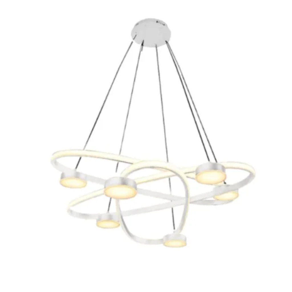 COLGANTE SUSPENSION LED 72W LUZ CALIDA MASSIVE BLANCO - 180 ILUMINACION