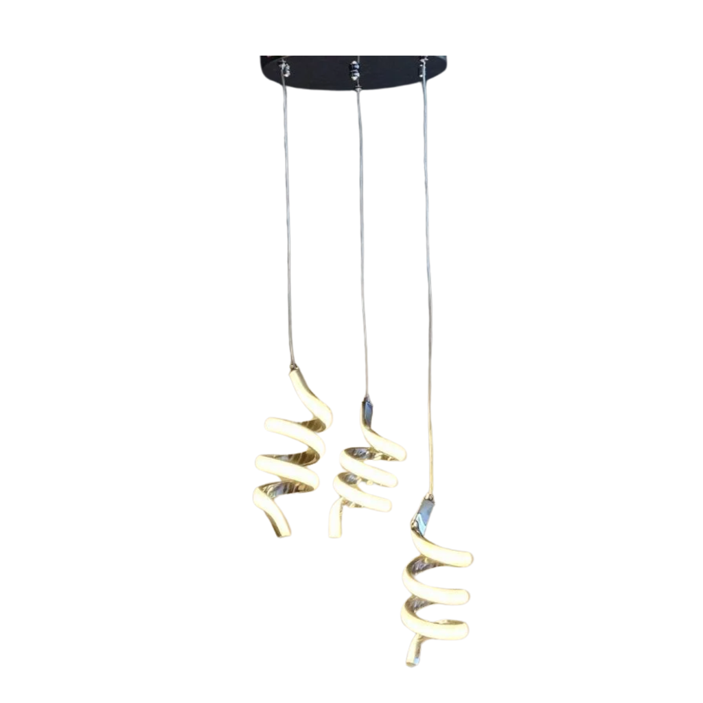 COLGANTE LED 30W LUZ DIA/NEUTRA/CALIDA FUSILI CROMO - 180 ILUMINACION