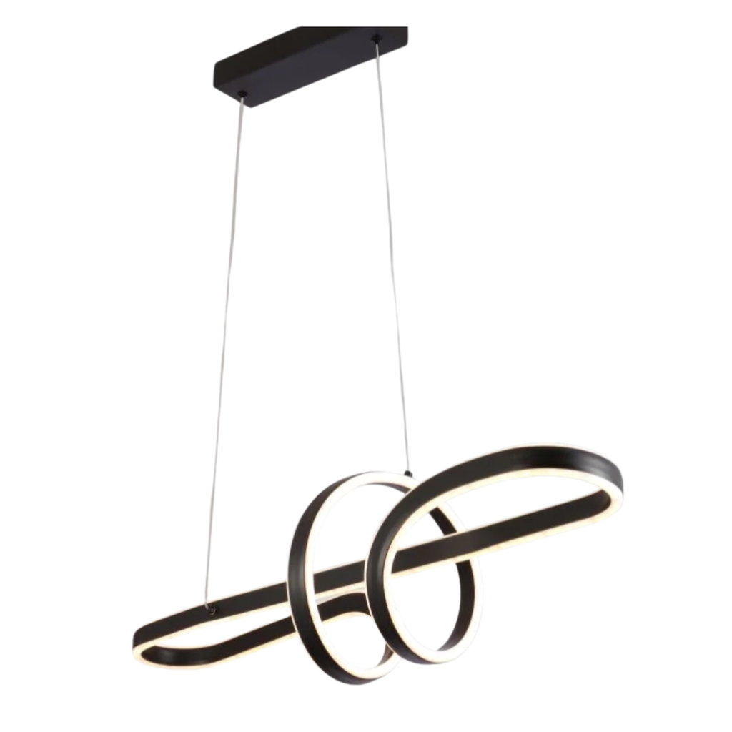 COLGANTE LED 84W LUZ DIA/NEUTRA/CALIDA OL BLACK NEGRO - 180 ILUMINACION