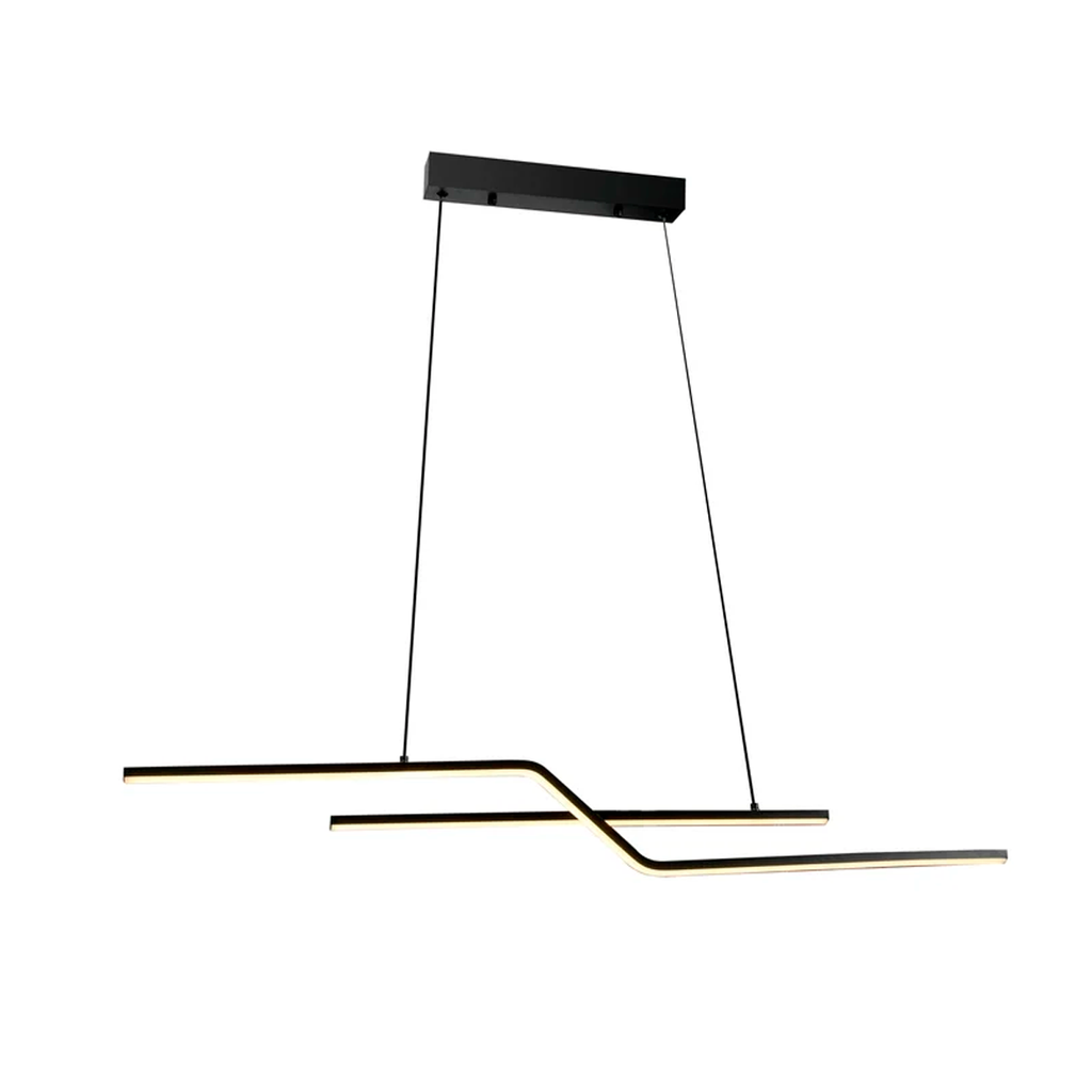 COLGANTE SUSPENSION LED 22W LUZ DIA/NEUTRA/CALIDA SEVERENCE NEGRO - 180 ILUMINACION