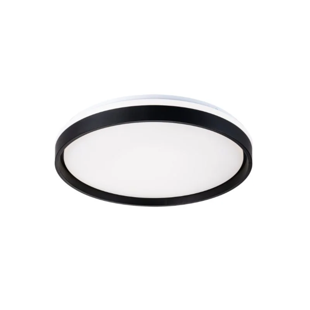 APLIQUE LED REDONDO 48W LUZ CALIDA SPLIT NEGRO - 180 ILUMINACION