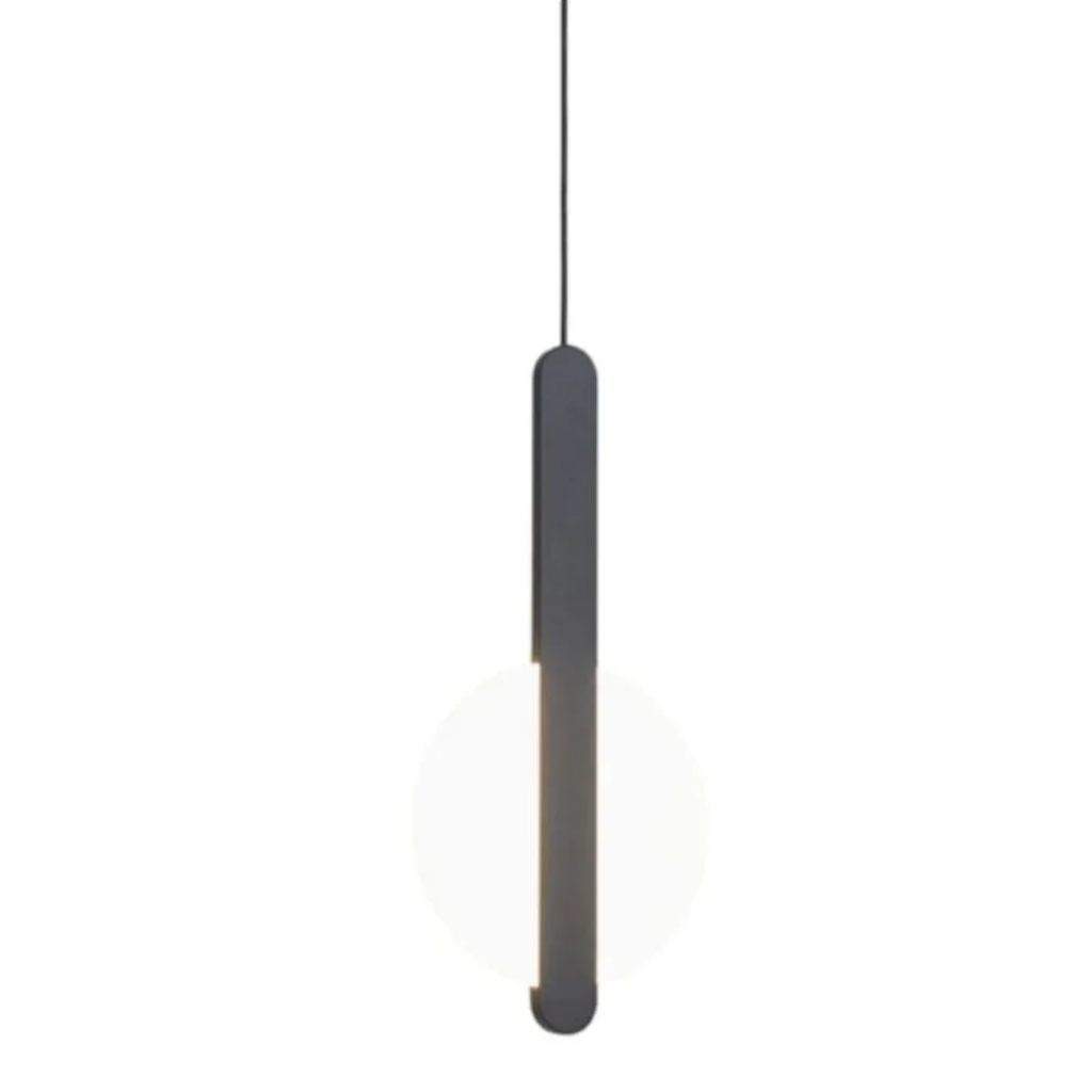 COLGANTE LED 10W LUZ DIA/NEUTRA/CALIDA SANDWICH NEGRO - 180 ILUMINACION