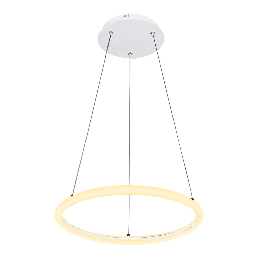 COLGANTE LED 24W LUZ CALIDA DIMERIZABLE HIGH BLANCO - 180 ILUMINACION