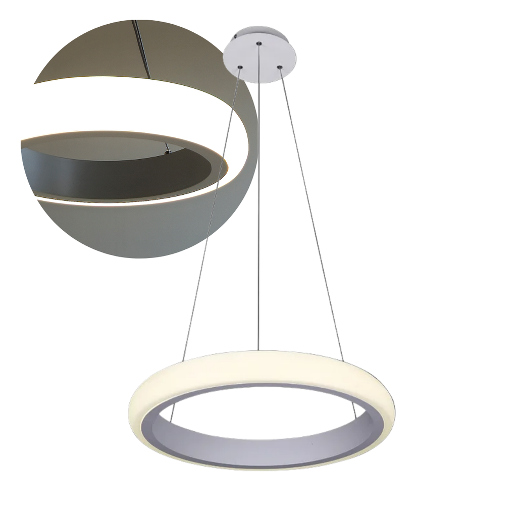 COLGANTE LED SMART 32W LUZ DIA/NEUTRA/CALIDA PRIME BLANCO - 180 ILUMINACION