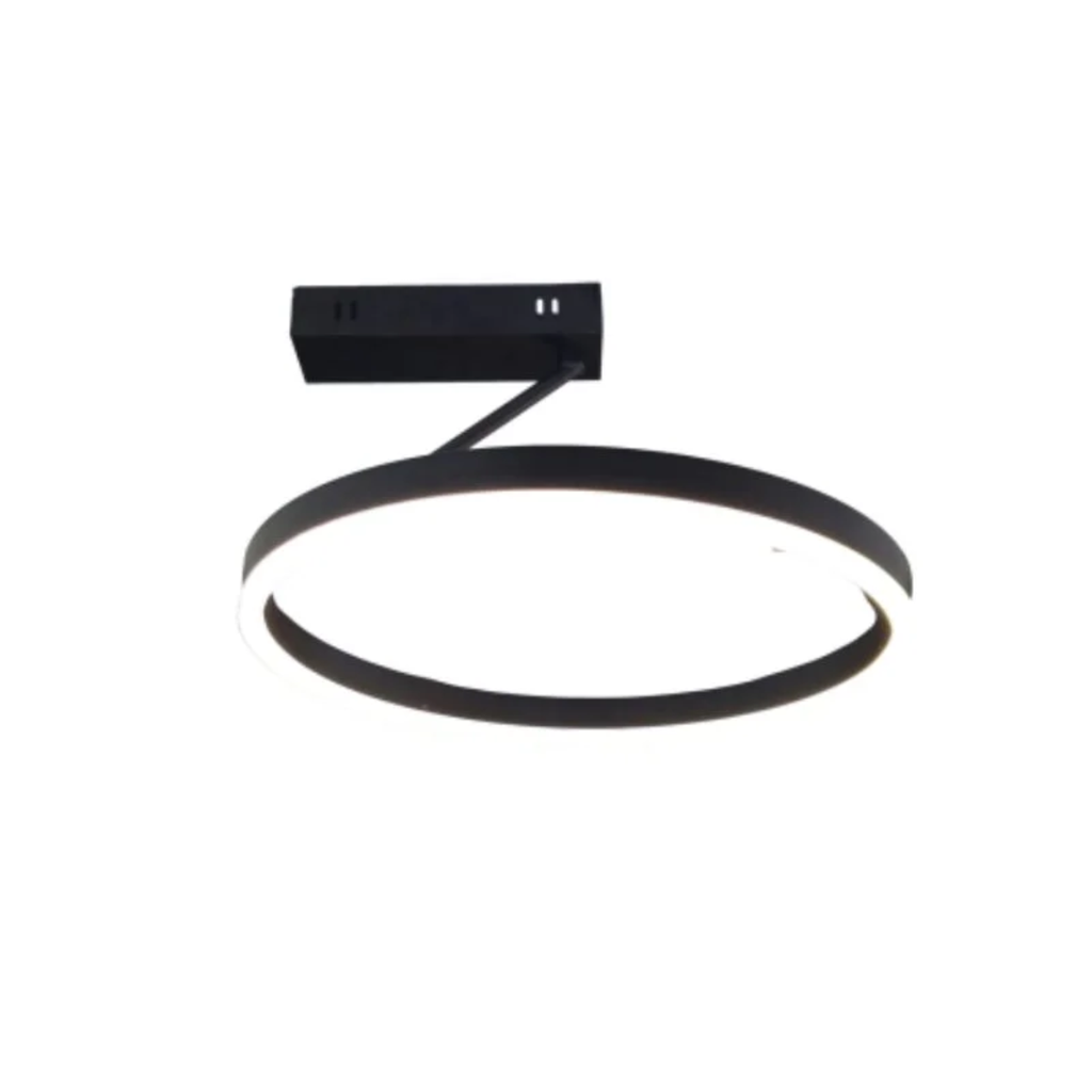 APLIQUE LED 36W LUZ DIA/NEUTRA/CALIDA CROWN NEGRO - 180 ILUMINACION