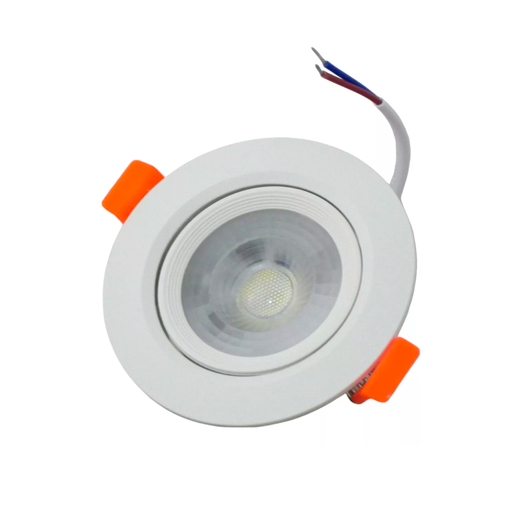 SPOT DICRO LED DE EMBUTIR REDONDO 7W LUZ CALIDA BLANCO - NOVA