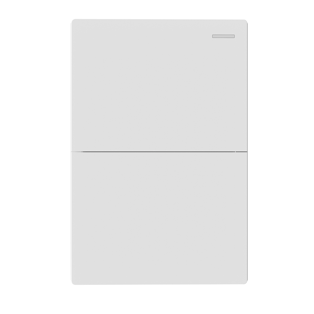 LLAVE DE LUZ ARMADA 2 PUNTOS BLANCO MILAN BASTIDOR METALICO - MACROLED