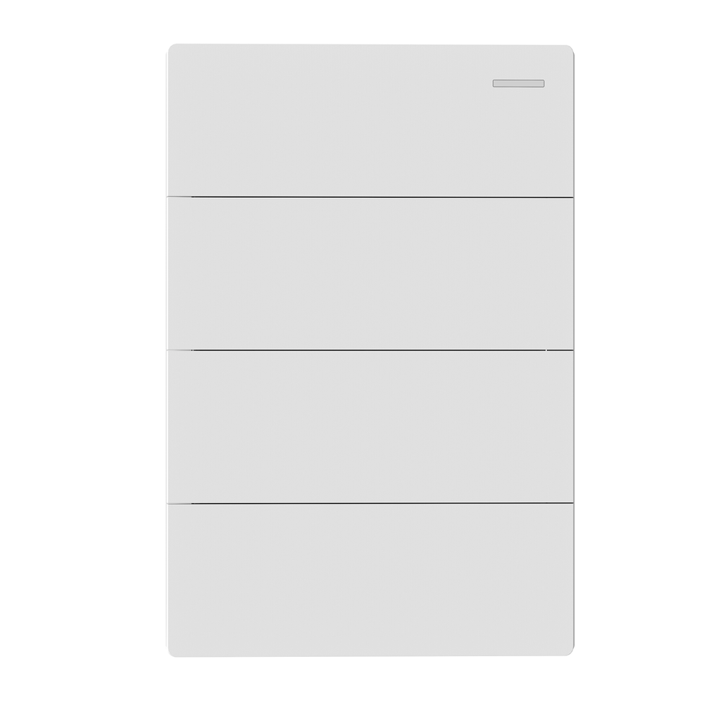 LLAVE DE LUZ ARMADA 4 PUNTOS BLANCO MILAN BASTIDOR METALICO - MACROLED