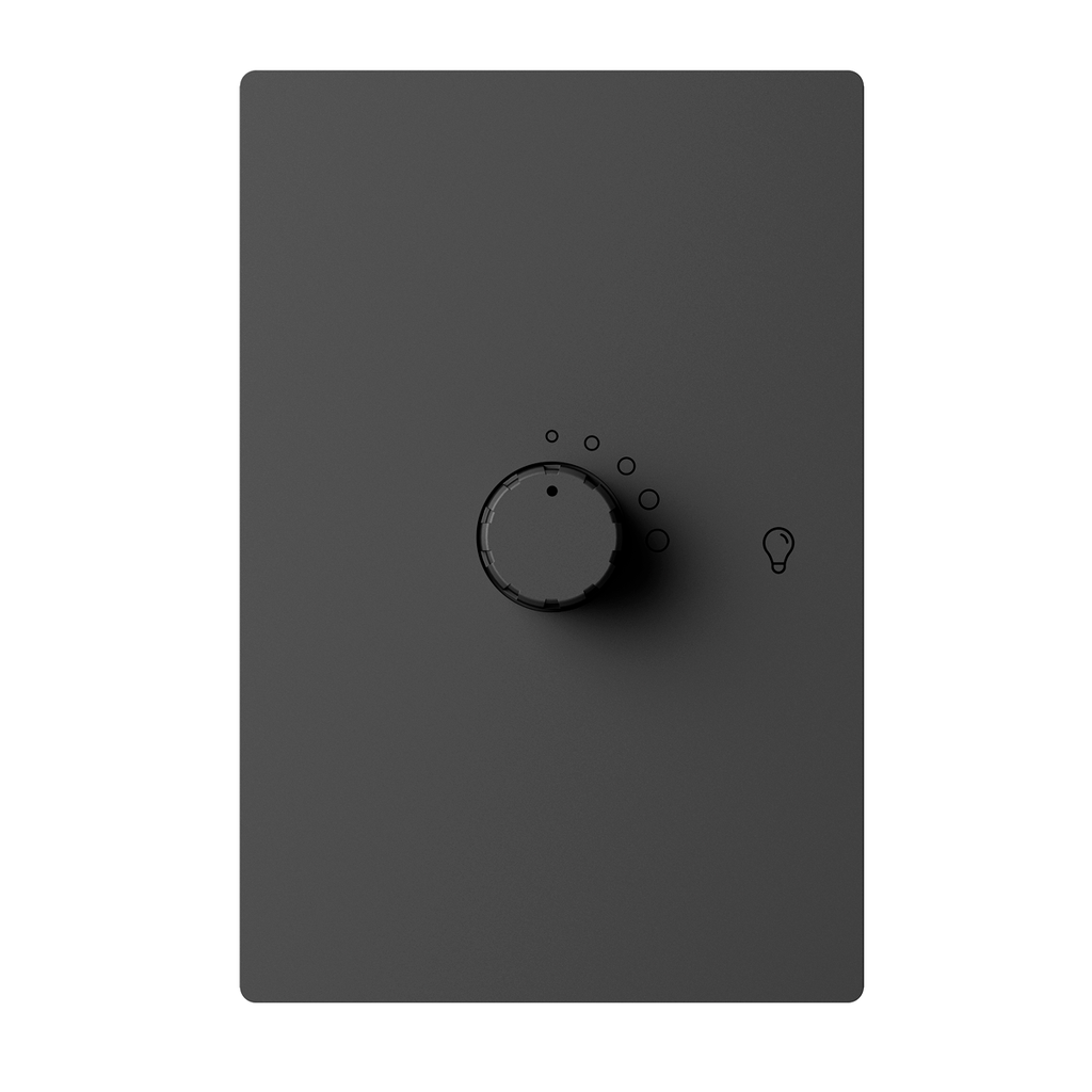 LLAVE DE LUZ ARMADA DIMMER LED GRIS MILAN BASTIDOR METALICO - MACROLED