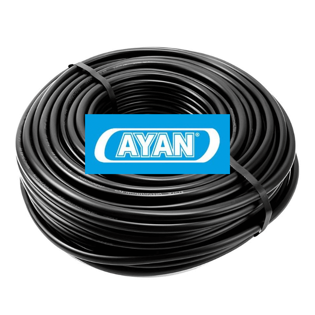 CABLE TIPO TALLER 2X2.5MM NEGRO (X100MTS) - AYAN CABLES