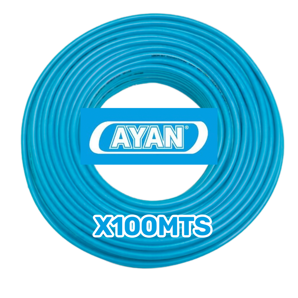 CABLE UNIPOLAR 1.00MM CELESTE (X 100MTS) - AYAN CABLES