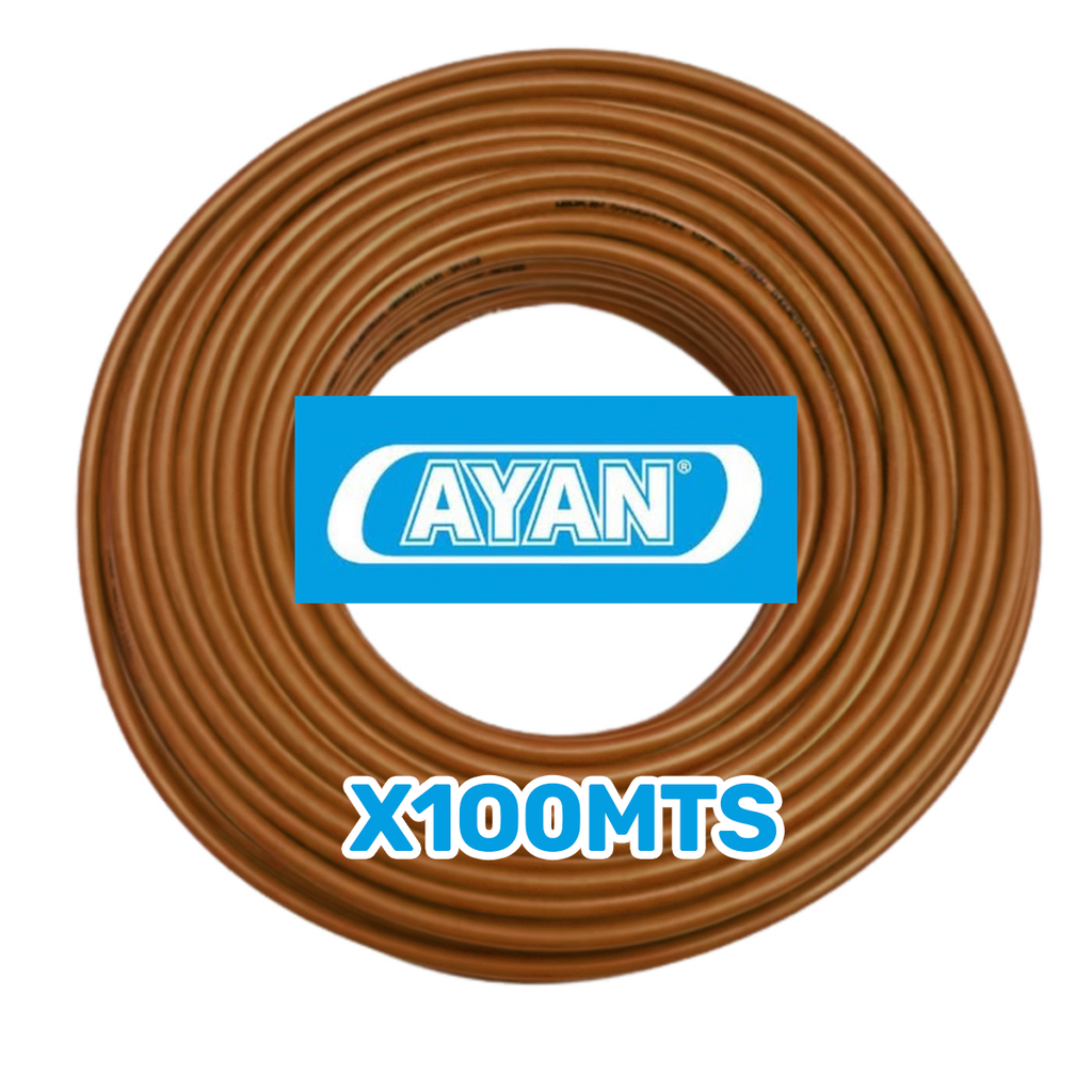 CABLE UNIPOLAR 1.5MM MARRON (X 100MTS) - AYAN CABLES