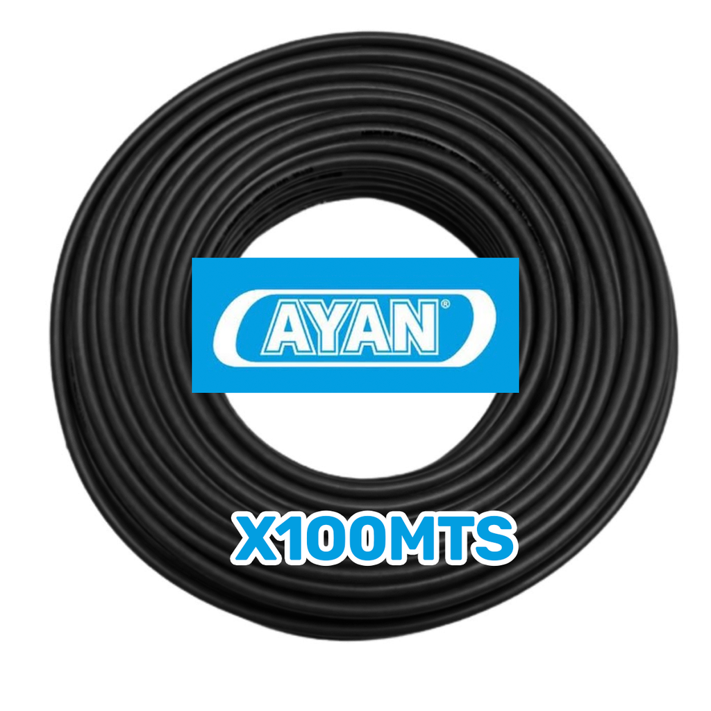 CABLE UNIPOLAR 10.00MM NEGRO (X 100MTS) - AYAN CABLES