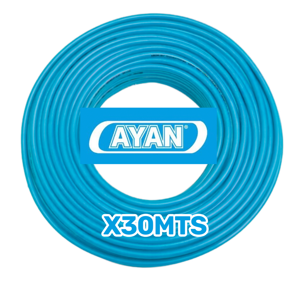 CABLE UNIPOLAR 6.00MM CELESTE (X 30MTS) - AYAN CABLES