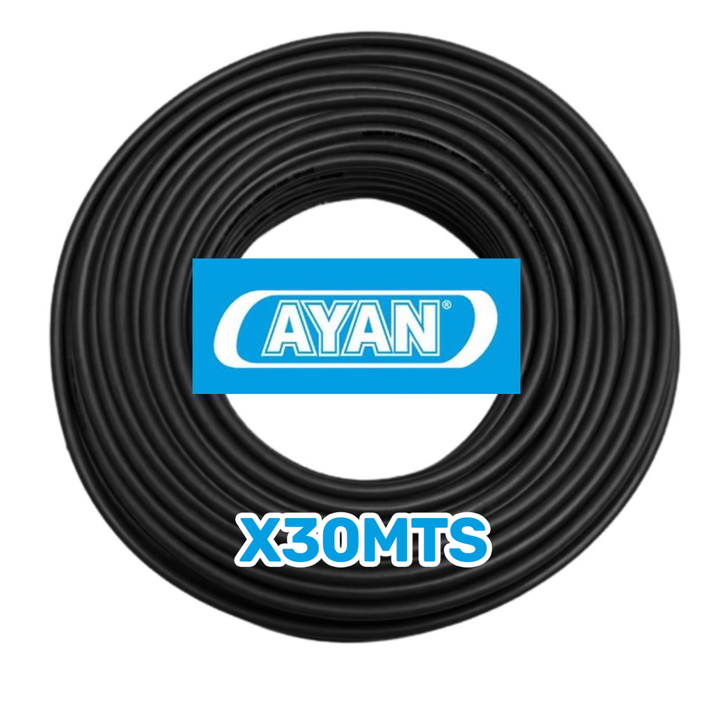 CABLE UNIPOLAR 2.5MM NEGRO (X 30MTS) - AYAN CABLES