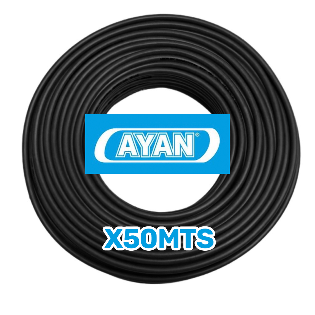 CABLE UNIPOLAR 1.5MM NEGRO (X50MTS) - AYAN CABLES