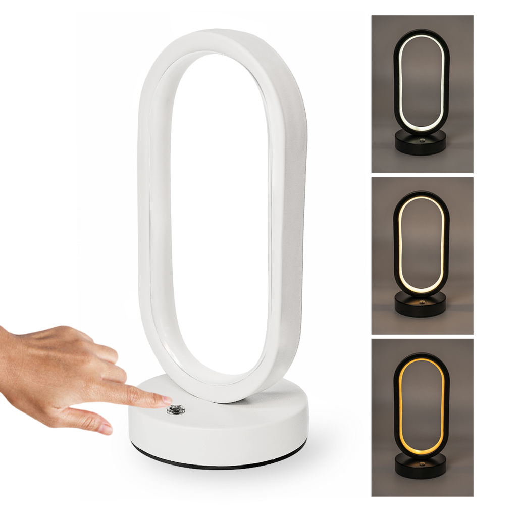 VELADOR TOUCH OVALADO LUZ DIA/NEUTRA/CALIDA BLANCO - PRACTILED