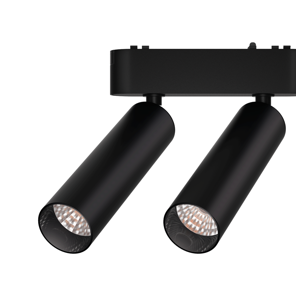 CABEZAL MOVIL DOBLE ANTIDESLUMBRAMIENTO SKYLINE 48V DIAM 31MM 14W LUZ CALIDA 2700K NEGRO - MACROLED