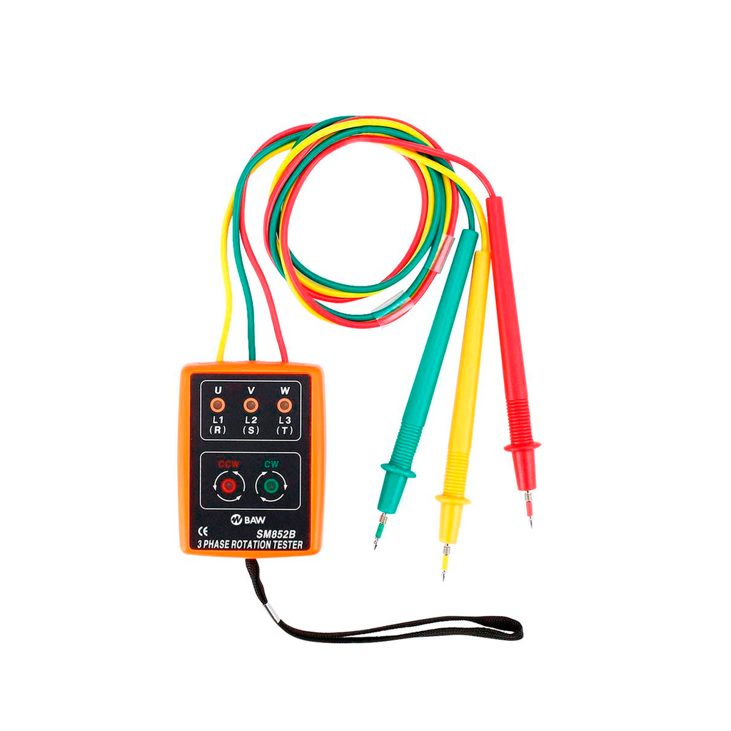SECUENCIMETRO COMPROBADOR DE ROTACION DE FASES 60-600VCA - BAW
