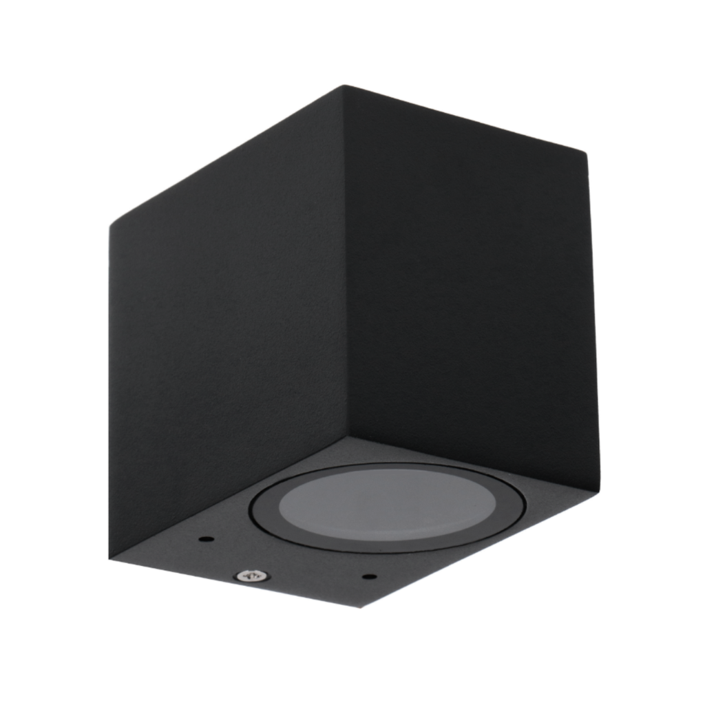 APLIQUE UNIDIRECCIONAL ALUMINIO 1XGU10 RECTO JET I NEGRO - 180 ILUMINACION